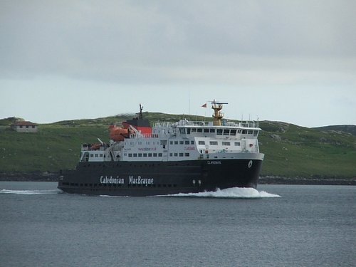 Calmac Ferry incoming into Castlebay