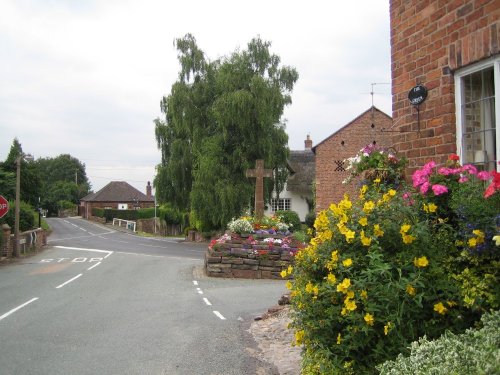 The Village Cross, Eaton, near Tarporley, Cheshire.