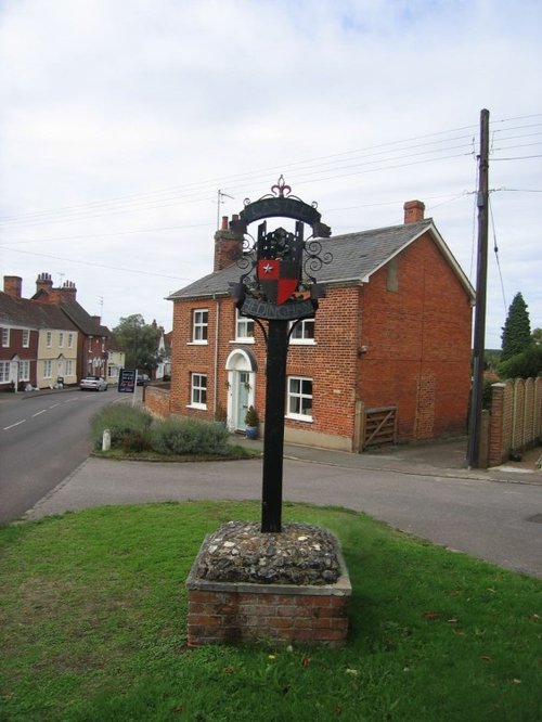 Castle Hedingham village sign, Essex