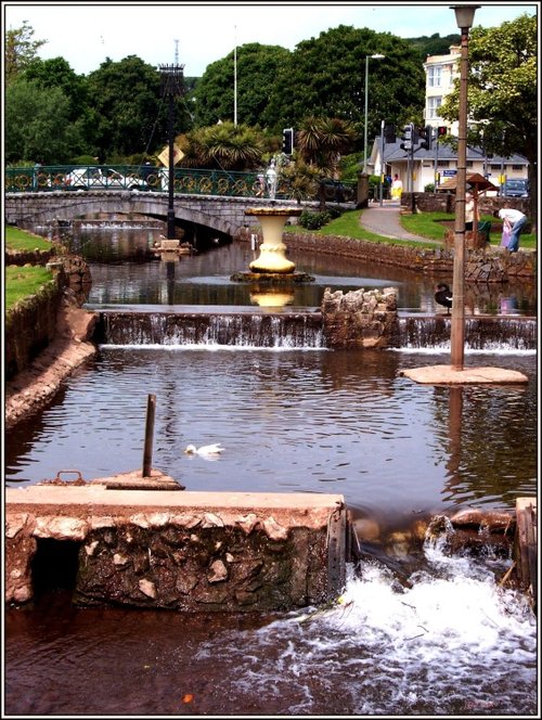 The river at Dawlish where there is lots to see and do. Taken June 2006.