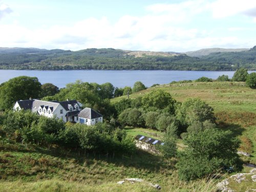 Loch Awe (Argylle and Bute, Scotland) taken from Ardchonnel Farm looking towards Dalavich