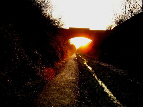 The old woodhead line, Hadfield, nr. Glossop, Derbyshire.