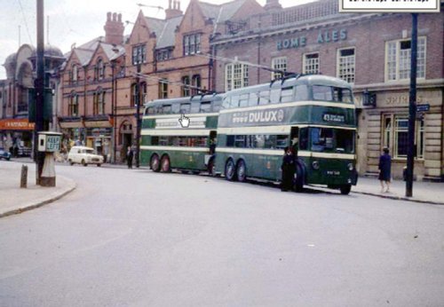 View of the market place in Bulwell, Nottingham (circa 1966)
