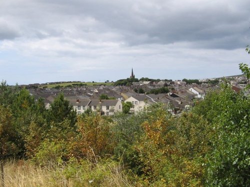 Millom from the top of the slaggy, Millom, Cumbria