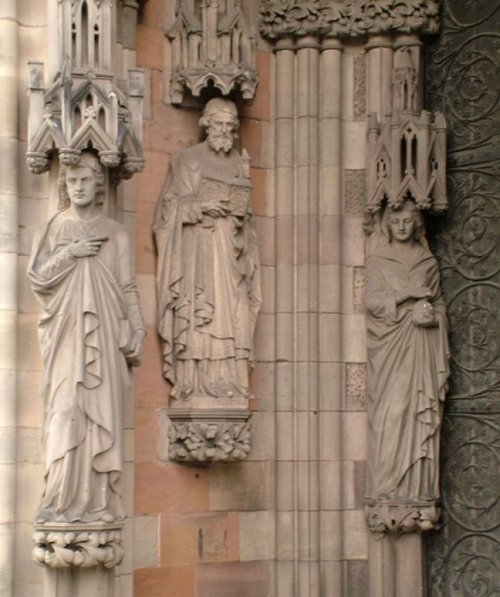 Great West Door, Lichfield Cathedral, Lichfield, Staffordshire