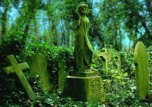 Highgate Cemetery.