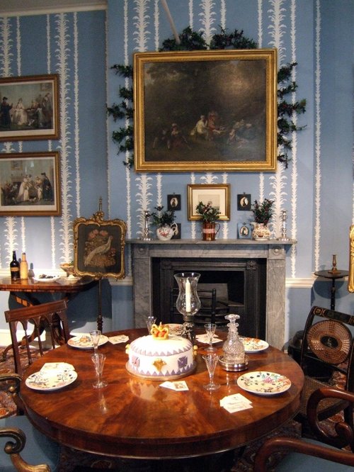 The Geffrye Museum, London. One of the Historic Interiors decked for Christmas.