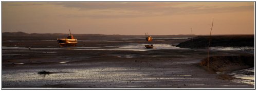 Dawn light, Brancaster Staithe Harbour, Brancaster Staithe, North Norfolk.