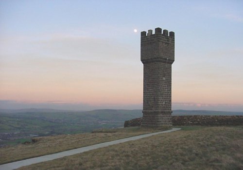 Lords Tower AKA Cowling Pinicle that overlooks the North Yorkshire Village of Cowling
