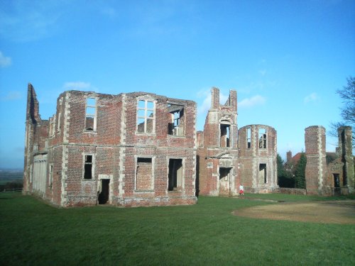 a picture of the remains of Houghton house