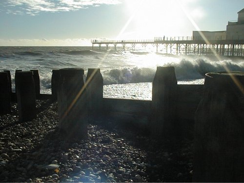 Beach and Pier, Bognor Regis, West Sussex. November 2006
