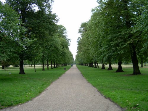 One of the many paths in Kensington Gardens, London, Greater London