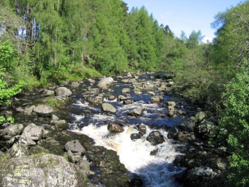 The Dochart Falls near Glen Trool in Dumfries & Galloway