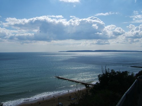 View out to sea at Bournemouth