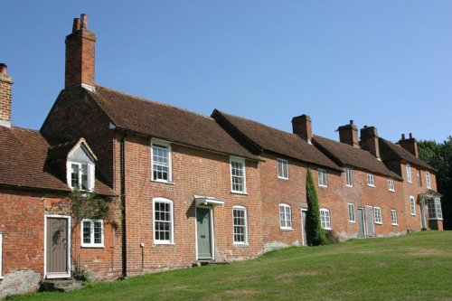 Terraced cottages at Bucklers Hard, Hampshire