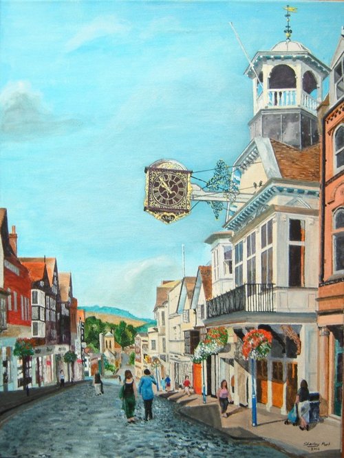 Guildford High Street: A Painting by Stanley Port