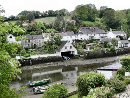 Helford village in Cornwall