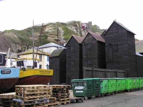 Hastings, Fishnet Drying Sheds, East Sussex