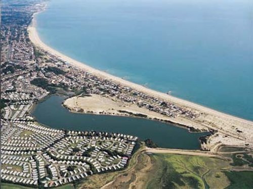 The lagoon. Pagham, West Sussex