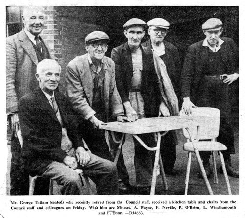 George Tattam's last day at work 1962