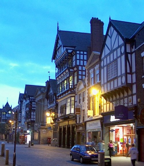 Chester street at twilight