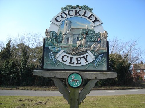 Cockley Cley Village Sign, Norfolk