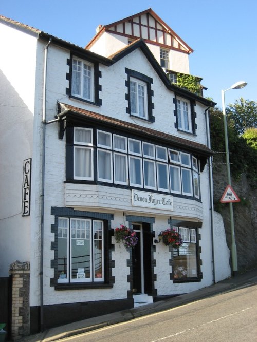 "Cafe in Combe Martin, Devon" by William Bedell at
