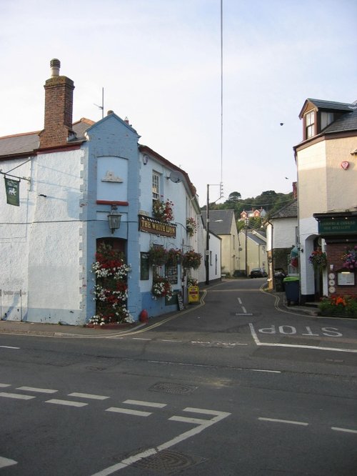 Streets of Braunton in Devon