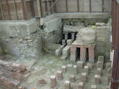 Bathhouse at Binchester Roman Fort, County Durham
