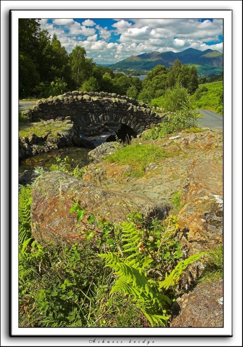 Ashness bridge overlooking Derwentwater, Cumbria