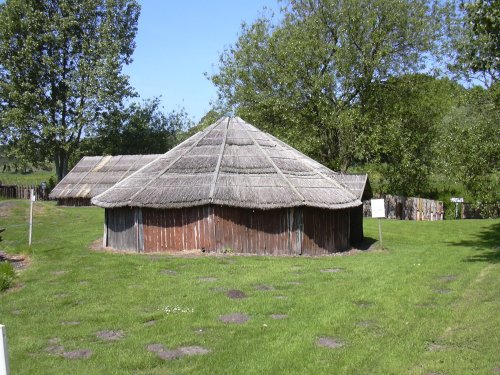 Hut at Iceni Village & Museum in Cockley Cley, Norfolk