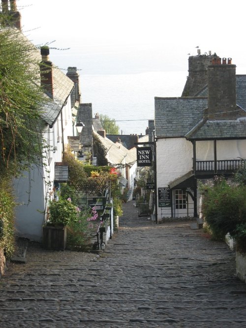 Steep descent! Clovelly, Devon