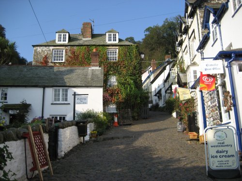 A steep climb, Clovelly, Devon