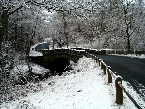 Wintery Scene on the road from Goathland to Egton