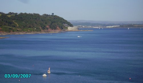 A view and a fort, Cawsand, Cornwall