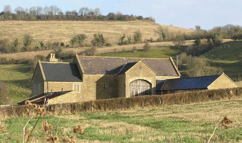 Coombe Barn below Kelston Round Hill, Somerset