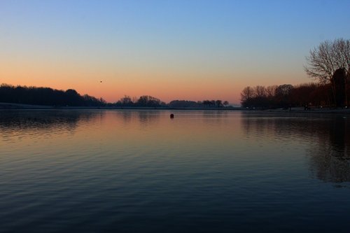 Sunrise at Fairlands Valley Park, Stevenage, Hertfordshire