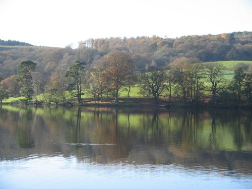 Autumn afternoon at Esthwaite Water, nr Near Sawrey.