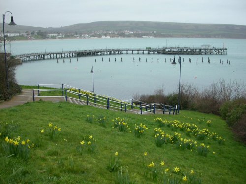 Swanage pier in Feb