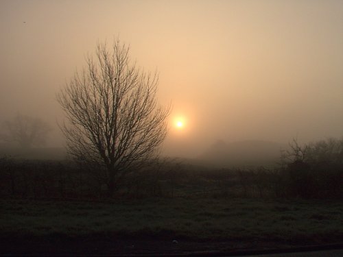 Sunrise over the Motte & Baileys Castle, Yelden