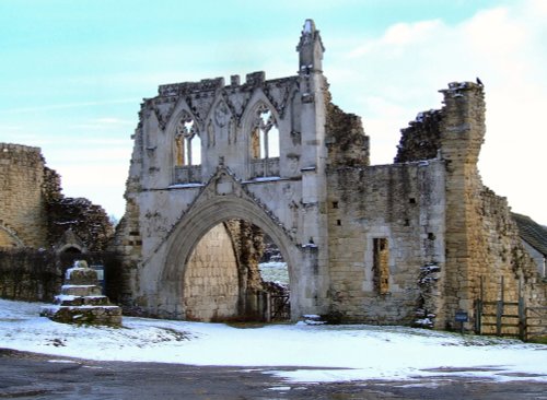 The entrance to the priory
