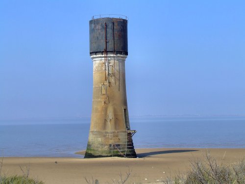 The old lighthouse at Spurn point, Kilnsea, East Riding of Yorkshire
