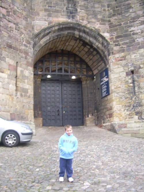 At he castle gates