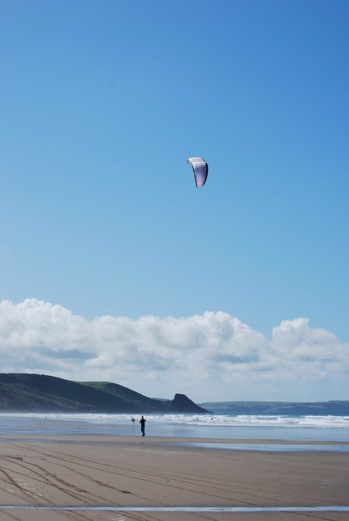 Kites and blue skies