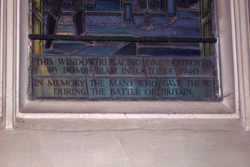 Battle of Britain Memorial Window, St. James Church