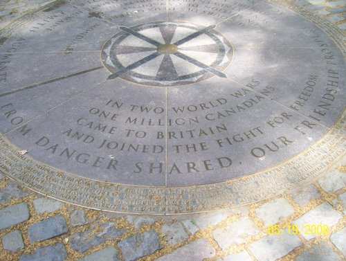 Tribute to Canadian WWII in Green Park London