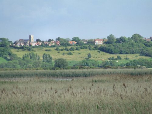 View of Whitton, Lincolnshire, from Faxfleet, East Yorkshire
