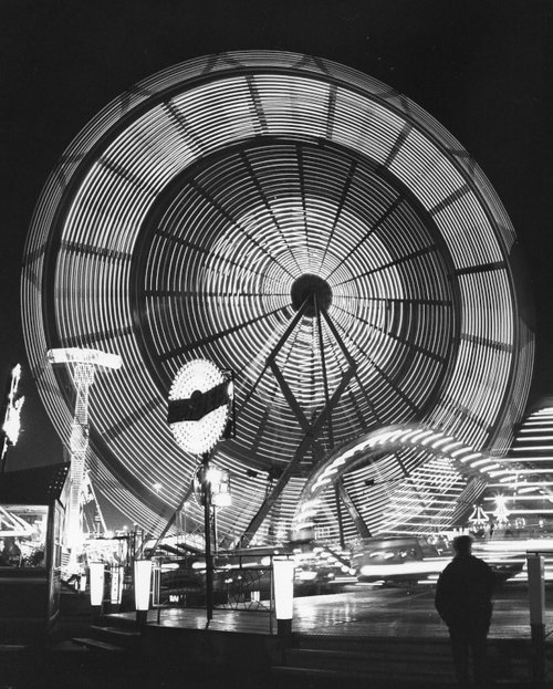 Long exposure of fair at Meadowhall