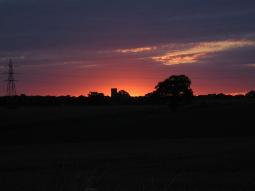 In Mellis, Burgate Church in the backround