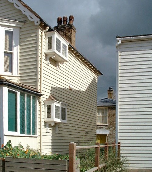 "Clapboard buildings, Whitstable" by John Ware at